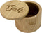 Totally Bamboo Salt Cellar with Magnetic Swivel Lid, 6 Ounce Capacity, Salt Engraved on Lid