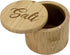 Totally Bamboo Salt Cellar with Magnetic Swivel Lid, 6 Ounce Capacity, Salt Engraved on Lid
