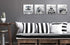 Meetdeceny Black And White Fashion Wall-Art for Bedroom Women - 10"x10" 4 Pieces Canvas Artwork Ready To Hang
