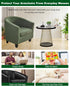 2 CRFATOP Piece Club Chair Slipcover Stretch Barrel Chair Covers Solid Tub Chair Slipcovers Soft Armchair Covers
