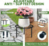 9.1-inch TOSKING Heavy Duty Metal Plant Stand - Decorative Round Plant Stand, Adjustable Leveling Feet & Rust-Resistant
