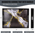 Counter, 15.7*11.8*1.6 Marble Black Decorative Tray for Coffee Table, Ottoman, Rectangular Plastic Serving Platter Tray