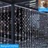 ZSJWL 300 LED White Curtain Lights, 9.8x9.8Ft DIY Fairy String Lights with Remote, 8 Modes Timer for Indoor Outdoor