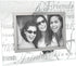 Malden International Designs Friends Picture Frame, 4x6, Mirrored Glass with Silver Metal Inner Border, Clear