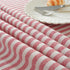 Use(47 63 Inch, meioro Tablecloth Striped Fringe Table Cloth Rectangular Tablecloths Cotton Linen Table Cover