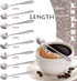 16 Pcs Teaspoon Tea Spoons, ESRISE Stainless Steel Cute Coffee Spoon for Tea Party Decorations (Silver)