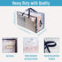 VENO 2 Pack Moving Bags, Heavy Duty Storage Boxes with Lids, Extra Large Dorm Organizer Tote (Clear)