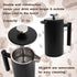 Mixpresso Stainless Steel French Press, 27 Oz, Double Wall Insulation, Easy Clean, Strong Quality Coffee