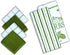 AMOUR INFINI Cotton Kitchen Towels and Dishcloths - 6 Piece Set with 4 Terry Dishcloths and 2 Kitchen Towels