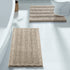 Yimobra Luxury Chenille Bathroom Rugs Sets, 2 Piece Non-Slip Quick Dry U Shaped Toilet Bath Mat