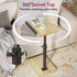 360 UTVT004R IBUYKE C Shaped Side Table, Angle Adjustable, Swivel Height Adjustable End Table for Small Spaces