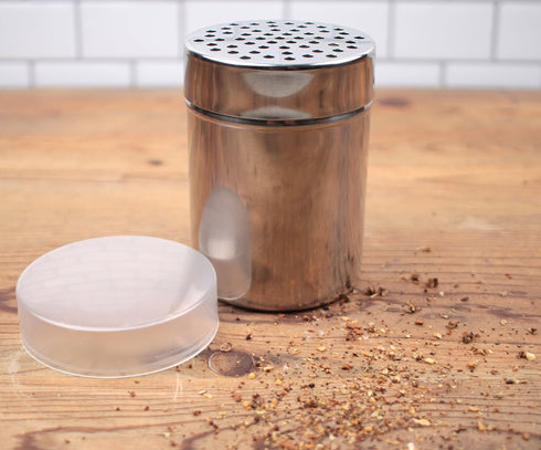 RSVP International Kitchen Shaker Collection, 11 Ounce, All Purpose, Dishwasher Safe, Stainless Steel