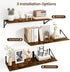 12 Inch Set 2, 16W 12D Fun Memories Floating Shelves for Wall, Deep Floating Shelves of x Large Wall Shelf with Sturdy