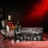 Jetec Intoxicologist Wood Bar Signs Decor, Drinks Patterns Wooden Plaque Sign for Pub Home Bar Decoration