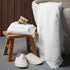Set 3 (1 1 1 SOFE H&L | NADIAS Luxury Bath Towels of Bath Towel Hand Towel Wash Cloth) White | Light, Premium, Soft