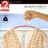 Mawa Euro Series Light Thin Non-Slip Clothes Hanger Style 40/P, Set of 10, Red