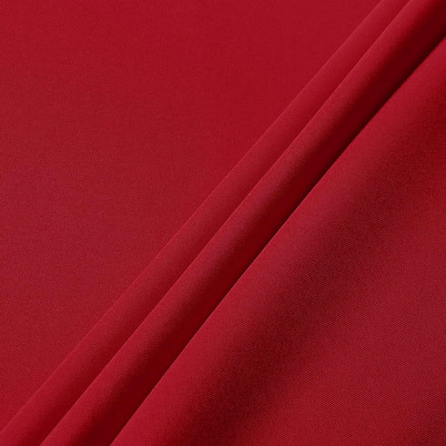 sancua Round Tablecloth, 60 Inch Water Resistant Washable Polyester Table Cloth for Dining Tables (Christmas Red)