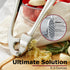 Kitessensu High Effective Garlic Press With Studs, Heavy Duty Garlic Mincer, Easy to Squeeze and Clean, Rust Proof