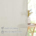 RYB HOME Natural Linen Blended Door Curtain, Privacy French Door Curtain, W 34 x L 69 in, 1 Pc
