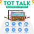 17.5 11.5 Tot Talk Horses and Riding Educational Placemat for Kids Made in USA Durable, Double-Sided, Placemat