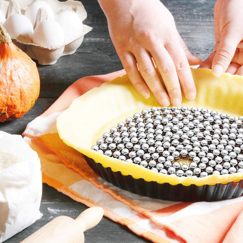 Stainless Steel Chain Pie Weights for Baking Supplies | Reusable, Easy to Clean, Oven Safe (6 feet)