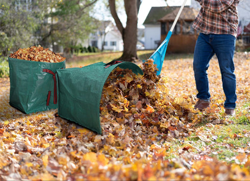 GIJHXIK 53 Debris,2-Pack Gallon Garden Bags for Yard Waste Bags,Large Dustpan-Type Lawn bags with Gardening Gloves,Leaf