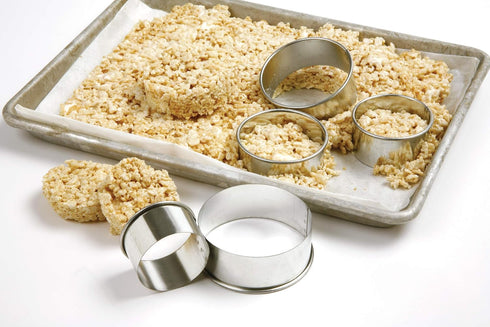 Norpro Round Biscuit/Cookie Cutters, 11 Pieces, 4 Inch Diameter, Silver