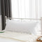 White Body Pillowcase with Ruffles, Cotton Pillow Sham Cover 21"X54" 1pc