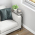 Livofloral Narrow End Tables for Small Spaces, Skinny Grey Side Table Living Room, Small Narrow Side Table for Couch