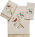 Avanti Linens Fingertip Towel, Soft & Absorbent, Gilded Birds Collection, Nature Inspired Bathroom Decor