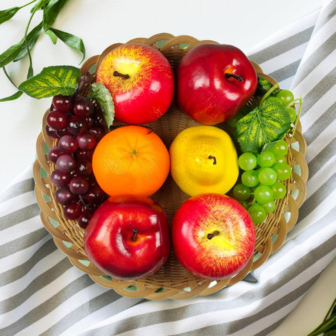 Pack, Set, (6 Kinds,8 Artificial Fruits Fake Mixture Fruits for Home Decor, Simulation Fruit Party Chirstmas Decortion