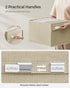 SONGMICS Extra Large Storage Baskets, Set of 2, 30L Fabric Storage Cubes, 15.7 x 11.8 x 9.8 Inches, Sand Beige