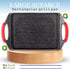 Moss & Stone Griddle Aluminum BBQ, 18x11" Rectangle Grill Pan, Non-stick Flat Top Griddle for Indoor Cooking