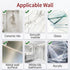 DivaDwell Depot 2 Pack Adhesive Corner Shower Shelf No Drill | Rust-Proof Aluminum Alloy Stick On Bathroom Organizer