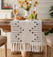 Boho Table Runner 13 x 108 Inch Long Natural Cotton Woven Runner