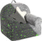 MOMCAYWEX Little Star Kids Sofa with Star Throw Pillow, High Back Toddler