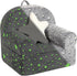 MOMCAYWEX Little Star Kids Sofa with Star Throw Pillow, High Back Toddler