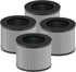 MK01 & MK06 True HEPA Filter Replacement for MK01 MK06, TZ-K1 and DH-JH01 Air Purifier, Smoke Remover Version, 4 Pack