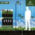 92 INCH 5 Hummingbird Kingsyard Adjustable Shepherd Hooks for Outdoor - Heavy Duty Bird Feeder Pole with Prong Base
