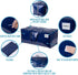 VENO 8 Pack Moving Bags with Backpack Straps, Storage Bins & Packing Supplies (Blue, 8 Pack)
