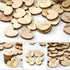 Lystaii 400pcs Rustic Wooden Love Heart Table Scatter Decoration, Engraved Natural Wood Heart Confetti