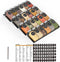 SpaceAid Spice Drawer Organizer with 24 Spice Jars, 386 Spice Labels, 4