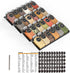 SpaceAid Spice Drawer Organizer with 24 Spice Jars, 386 Spice Labels, 4