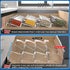Clear Acrylic Spice Drawer Organizer, 4 Tier- 2 Set Expandable from 13" to 26" for Kitchen Spice Rack Tray