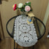 BIBITIME Handmade Crochet Lace Doilies, 10" x 22", Light Grey, Pack of 1 PC for Home Kitchen