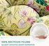 Floral High-Back Seat Cushion - Waterproof Outdoor Adirondack Chair Cushion for Patio Furniture with Tie, Vibrant