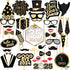 KatchOn New Years Photo Booth Props 2025 - Pack of 35 for New Years Eve Party Supplies and Decorations
