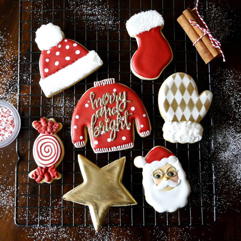 Christmas Sweater Cookie Cutter, Stainless Steel, Dishwasher Safe
