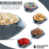 Pistachio Bowl, Snack Serving Dish, Double Dish Nut Bowl with Nut Seeds Shell Storage, Pistachios, Peanuts, Cherries