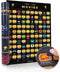 Atlas & Green Top 100 Movies Poster, Scratch Off Movie Poster with 2024 Blockbusters, Bonus Accessories